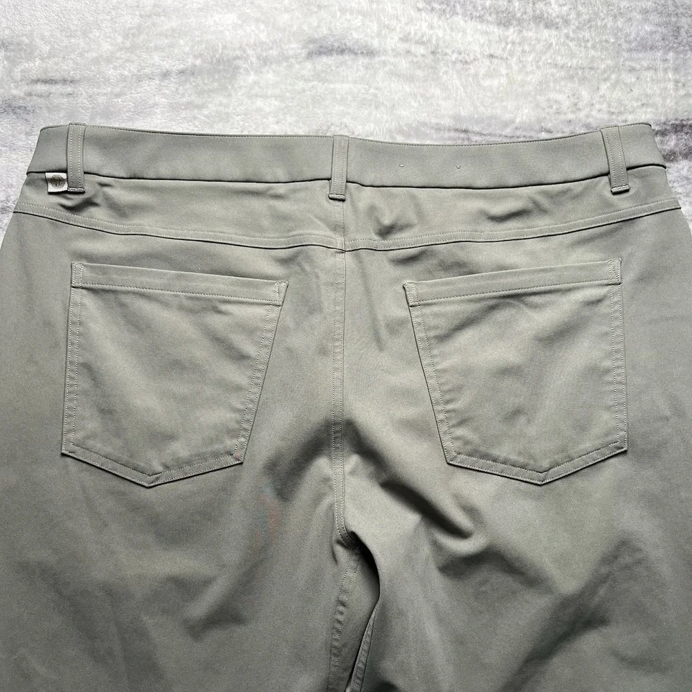 Lululemon ABC Classic Fit Pants Size 38x28 Warpstreme Sage Gray